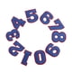 thumbnail image 1 of 10pcs / set 0-9 Número de parches de tela apliques para manualidades de costura azul, 1 of 5