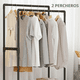 thumbnail image 3 of Organizador Multifuncional Perchero Negro Doble De Ropa Zapatos, 3 of 6