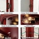 thumbnail image 2 of Gabinete Curio de esquina iluminada - estante de pantalla de vidrio con puertas de vidrio templado, estantería ajustable y bombilla de perlas incluida, 2 of 6