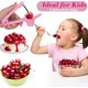 thumbnail image 2 of Deshuesador de cerezas EddHomes con diseño de bloqueo rosa, 2 of 8