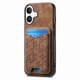 thumbnail image 3 of Funda Billetera con Soporte para iPhone 16 Protector Delgado Marrón, 3 of 6