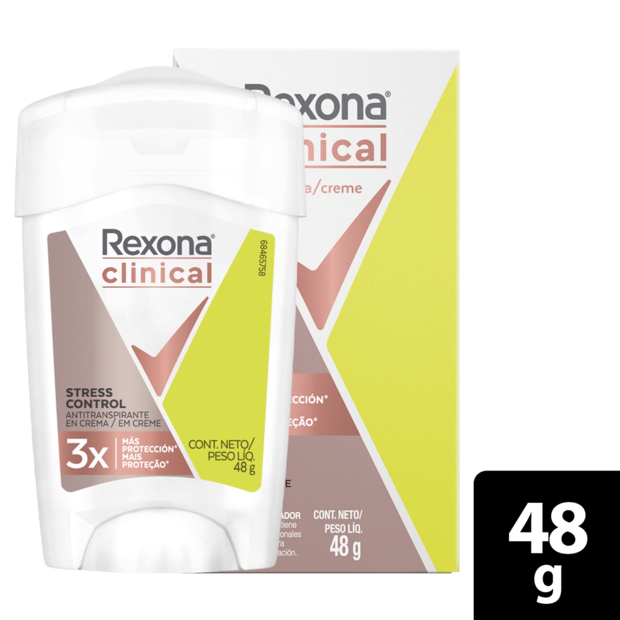 Desodorante Clinical Crema Stress Control 48 g Rexona