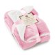 thumbnail image 1 of Manta Genteele Sherpa Super Soft 130 x 150 cm, color rosa y blanco, 1 of 3