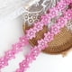 thumbnail image 3 of Cinta decorativa simpleSS 3 yd Rosa con encaje de flores de 45 mm, 3 of 6