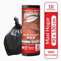 Genérico - Bolsa De Basura Grande 90X130 10 Unidades Gruesas Vitrauss