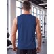 thumbnail image 3 of INSPIRE CHIC Camiseta sin mangas de gimnasio para hombre, transpirable, de verano, XL azul marino, 3 of 5