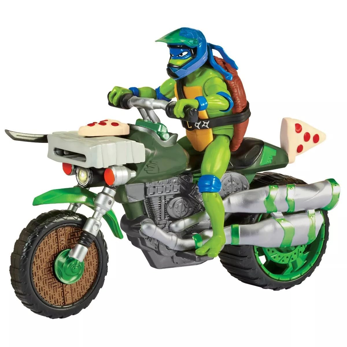 Figura De Acción Teenage Mutant Ninja Turtles Leonardo Con Ciclo