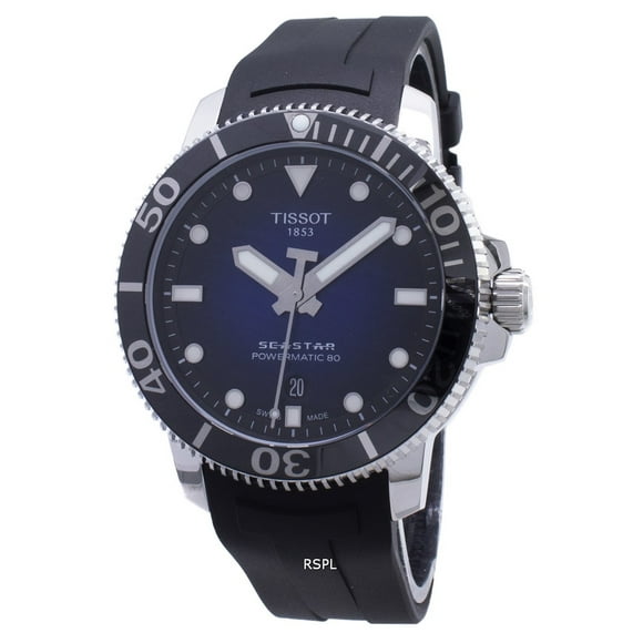 Reloj Análogo T sport Seastar 1000 Powermatic 80 Negro Hombre
