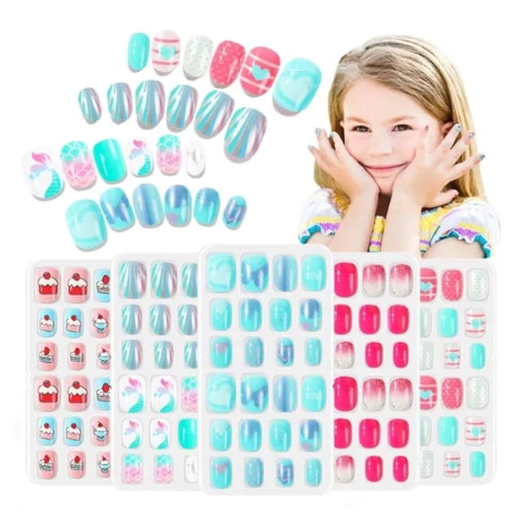 Uñas Postizas De Niñas Set De Veinticuatro Uñas