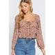 thumbnail image 1 of Top CCwholesalesclothings Shirring Con Cinta Malva Mujer, 1 of 5
