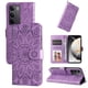 thumbnail image 4 of Funda tipo cartera FOXDOCK para Realme C75 4G , diseño girasol en relieve, cuero PU, cierre magnético, soporte y tarjetero, 4 of 5