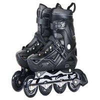 Genérico - Patin Lineal Con Luces Y Kit Talla S 31 34 Negro