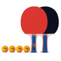 Genérico - Set De 2 Paletas Ping Pong + 4 Pelotas Groupstar Eco Training – Gs6121A