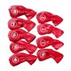 thumbnail image 5 of 9x Impermeable Golf Club Iron Cover Protección Headcover Universal Fit Red, 5 of 5
