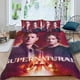 thumbnail image 2 of Sobrenatural Conjunto de sábanas temático, trío de piezas, cómodo y amigable con la piel, diseño único, regalo de decoración para el hogar para familiares, amigos y fans,140cm *210cm, 2 of 6