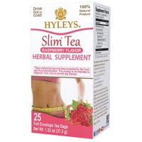 Tea Hyleys Slim Flavor Frambuesa Para Bajar De Peso, 25 Bolsitas De Té