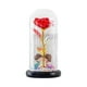thumbnail image 2 of Lámpara LED Rosa De Flores Artificiales En Un Ramo De Cúpula De Cristal Para Decoración Del Hogar Rojo, 2 of 5