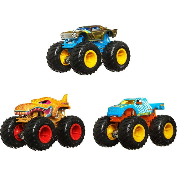 Toy Hot Wheels Monster Trucks Cambiadores de Color Paquete 3 Unidades