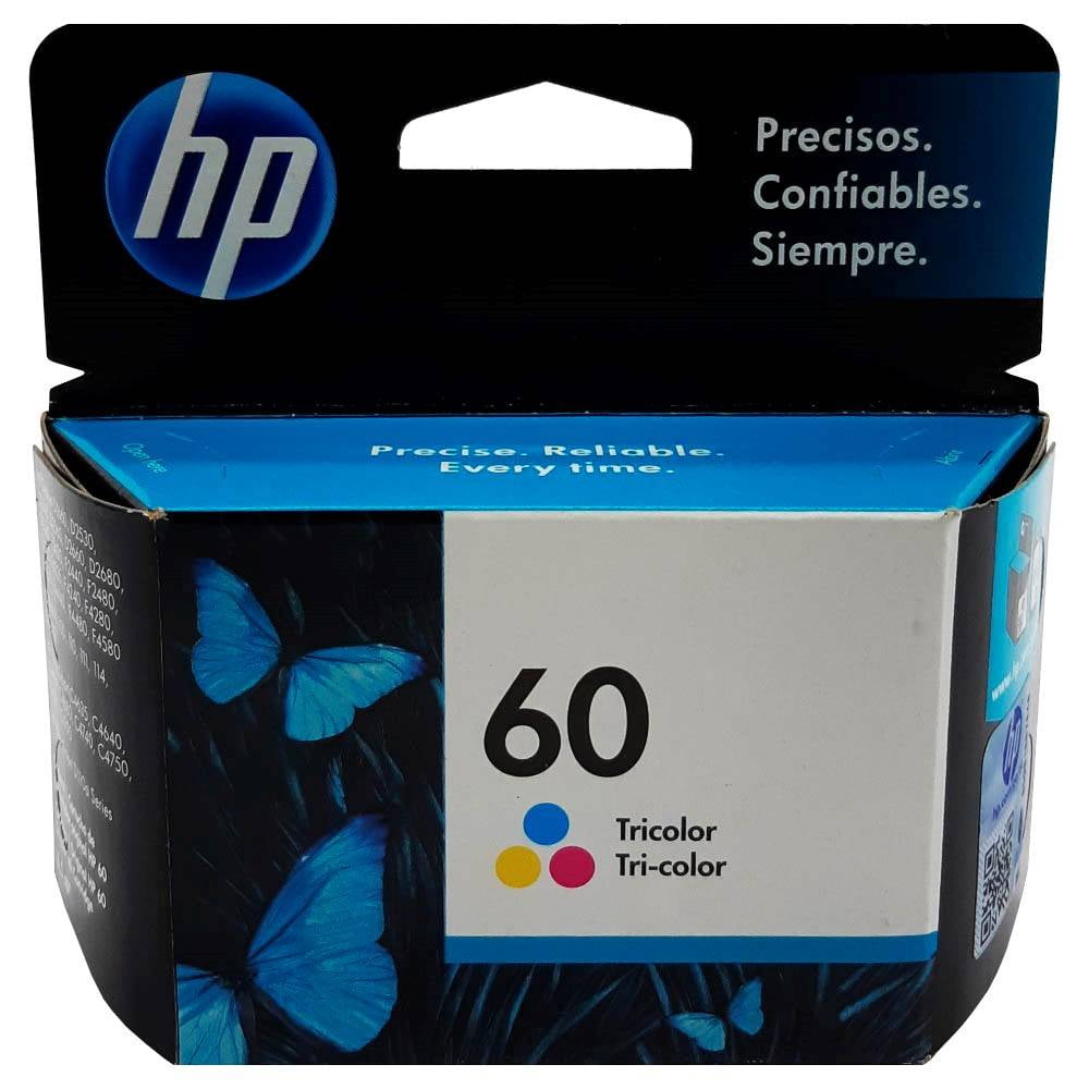 Cartucho Tinta Hp 60 Tricolor 165 Páginas Original