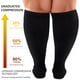thumbnail image 3 of 5 pares de calcetines de compresión de talla grande para mujeres y hombres, pantorrilla ancha, soporte extra hasta la rodilla para la circulación - Estilo 1, 3 of 6