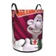 thumbnail image 2 of Película sin título de Wallace y Gromit Cesta de lavandería de gran capacidad redonda con asa, bolsa para ropa sucia plegable, almacenamiento para dormitorio, baño y lavadero 44x35 cm, 2 of 6