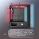 thumbnail image 4 of Funda para videojuegos Apevia Genesis Pro G-PRO-BK Mid Tower con 6 ventiladores RGB, 4 of 7