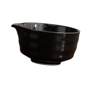 Magideal - Cuenco De Cerámica Para Té Matcha, Taza Japonesa, Accesorios Para Matcha, Cuenco Para Mezclar Hecho A Mano Para Amigos, Amantes Del Té, Regalo Para La Negro
