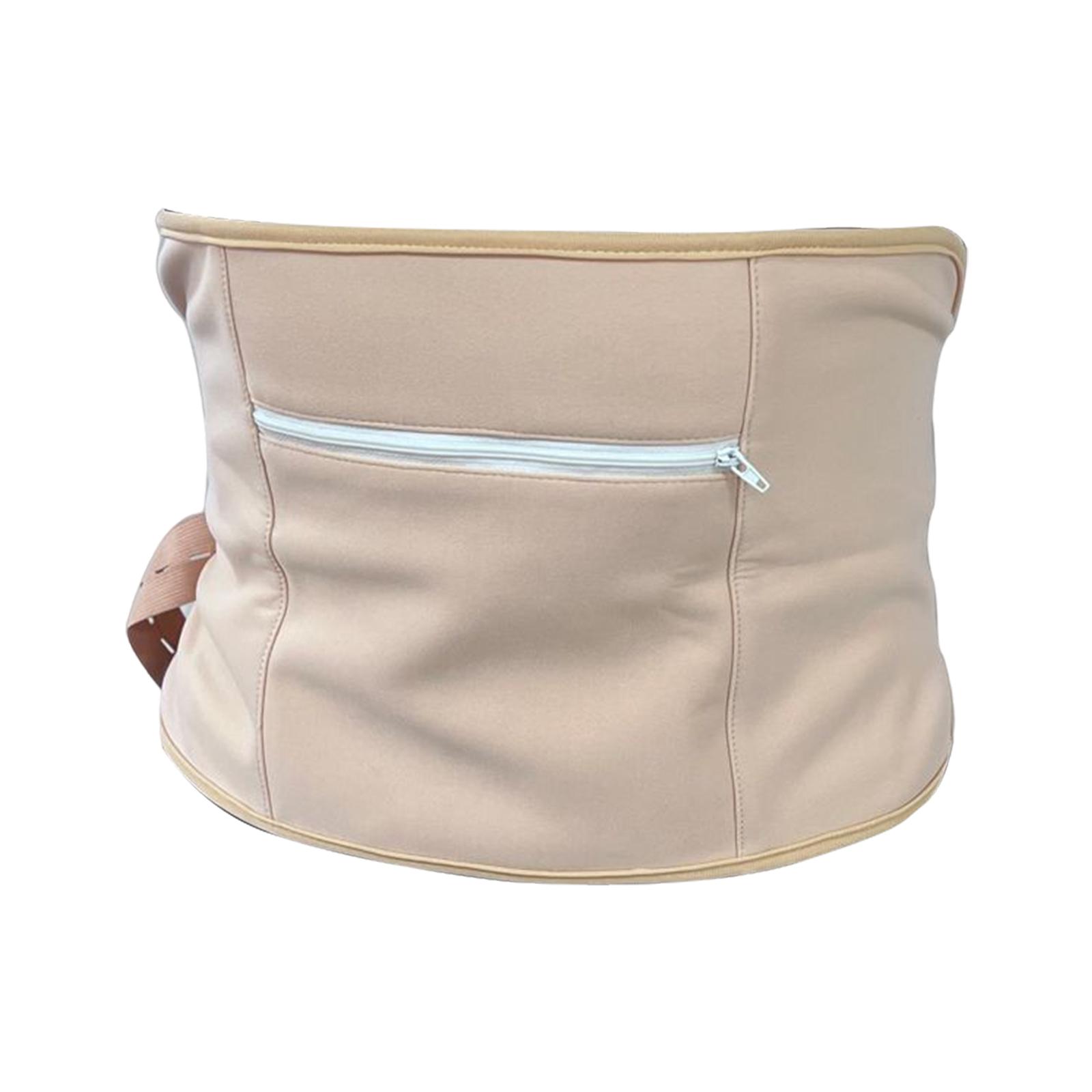 Ioensy - Paquete De Aceite De Ricino Compresas Portátil Mujer Hombre Ajustable Unisex Fácil De Usar Caqui