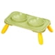 thumbnail image 2 of Cuencos Dobles Para Perros, Cuencos De Comida Y Agua, Comedero Para Mascotas, Cuencos De Comida Para Gatos Para Perros, Verde, Amarillo, 2 of 5