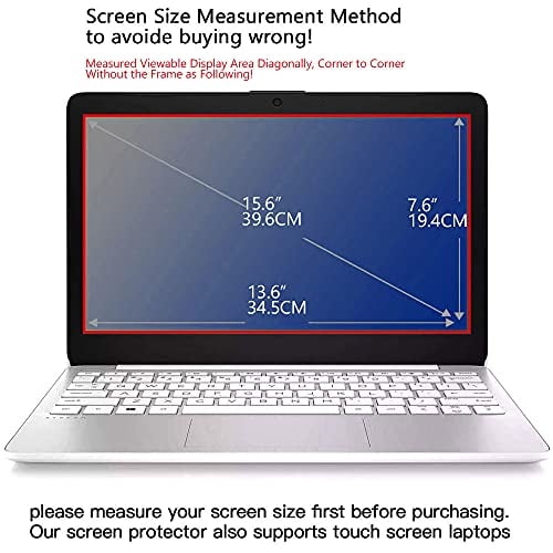 Paquete de 2 protectores de pantalla para laptop de 15,6", protección ocular, antideslumbrante, anti luz azul, compatible con laptop de 15.6” HP/Dell/Asus/Acer/Sony/Samsung/Lenovo/Toshiba/Razer con pa