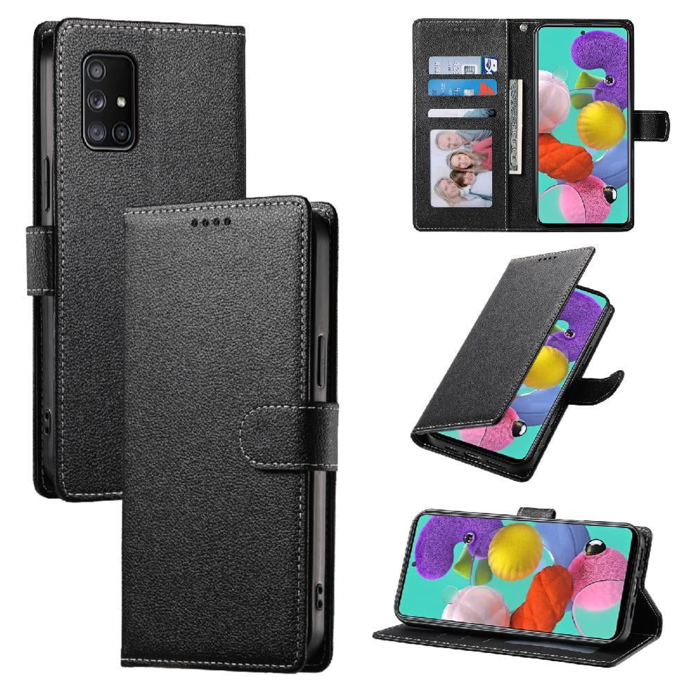 Funda Para Foxdock Samsung Galaxy A71 4g– Cuero Premium, 3 Ranuras Para Tarjetas, Protección Contra Impactos