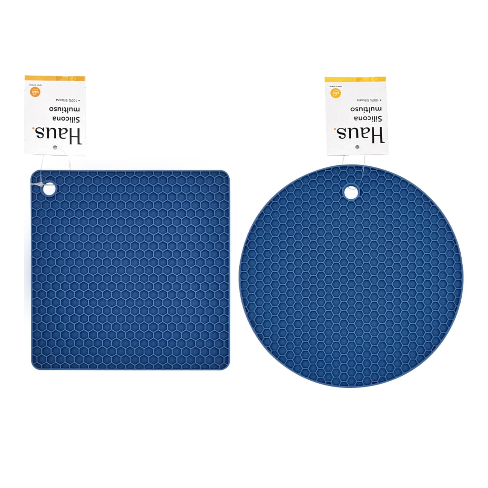 Haus - Posa Ollas Silicona 1 Pieza Azul