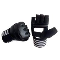 Magideal - Boxeo Envolturas A Mano Guantes Internos Entrenamiento De Puñetazos Engranaje Lavable Debajo De Mitts Envolturas Rápidas Para Ejercicio Taekwondo Mma Black Xl
