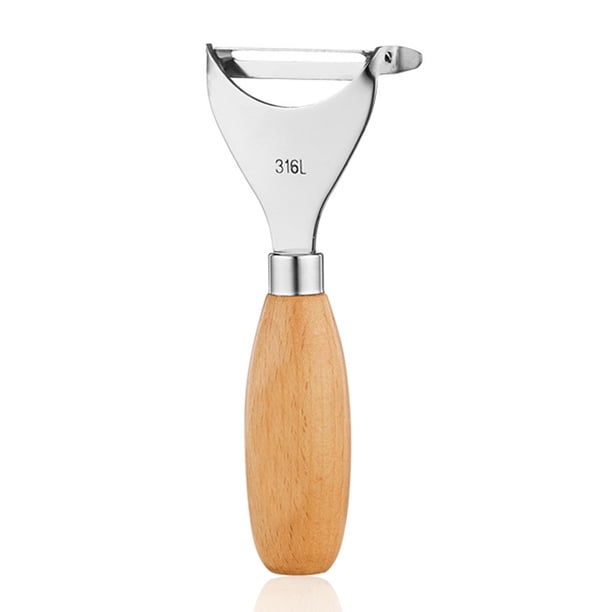 Pelador de verduras y patatas para cocina, pelador de acero inoxidable en forma de Y con mango ergonómico antideslizante.