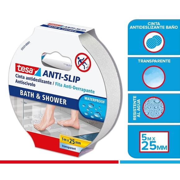 Cinta Antideslizante baño 5mx25mm