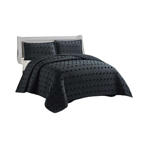 Tengfei - Cubrecama Quilt Tufting De Lujo Suave 2 Plazas