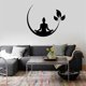 thumbnail image 1 of Yoga, meditación, técnica de yoga, budista, zen, decorativo, creativo, PVC, adhesivo de pared, decoración rasgable, papel tapiz, calcomanía de pared para el hogar, dormitorio, sala de estar, cocina, b, 1 of 4