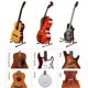 thumbnail image 4 of Soporte para guitarra de madera KingPoint plegable tipo A de sapele, 4 of 7