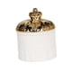 thumbnail image 3 of Organizador de joyas redondo con tapa, plato de dulces, tarro decorativo, caja de almacenamiento de cerámica, recipiente para sala de estar, baño, , Blanco, 3 of 5