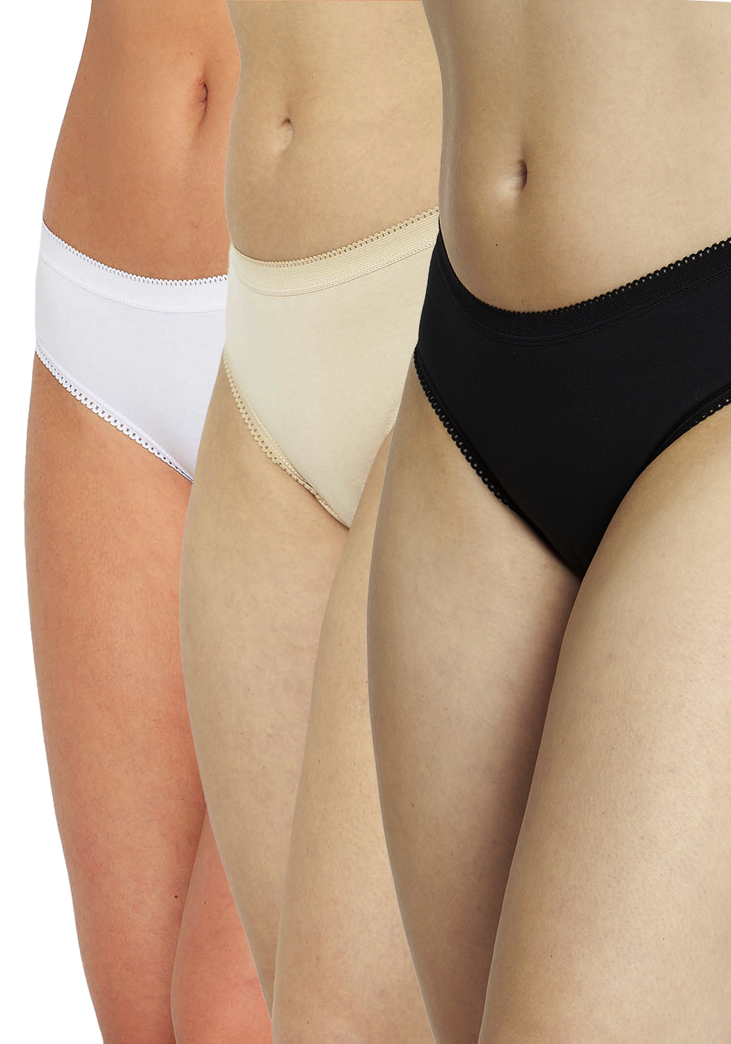 Pack 3X Calzon Algodon P314.07- Neg Kayser