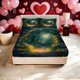 thumbnail image 1 of Enchanted Moonlight Garden Path Printed Fitted Sheet Set a Must-have for Home and Guest Rooms with Deep Pockets to Stay Securely in Place The Perfect Gift for H, 1 of 1