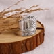 thumbnail image 1 of 925 Silver Plated Retro Daisy Ring - Perfect for Weddings & Gifts!, 1 of 4