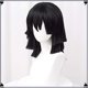 thumbnail image 3 of Peluca de cosplay Wiggy Mermaid Obanai para disfraz de DS, color negro, 3 of 6