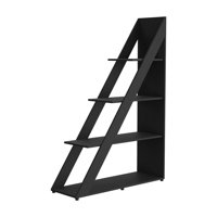 Fmfurniture - Biblioteca Diagonal 4 Niveles Negro