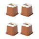 thumbnail image 2 of Elevadores De Muebles Elevadores De Cama Antideslizantes Para Mesa De Sofá Cama Trapezoidal Marrón, 2 of 5