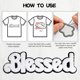 thumbnail image 4 of Parche de tela KKBES 27 cm Blessed (3 unidades), 4 of 7