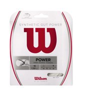 Juego De Cuerdas De Tenis Wilson Synthetic Gut Power De 40 Pies, Color Blanco 16