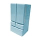 thumbnail image 3 of Mini Refrigerador Para Casa De Muñecas 1:12 DIY Con Doble Puerta Para Diorama De Micropaisaje Azul, 3 of 3