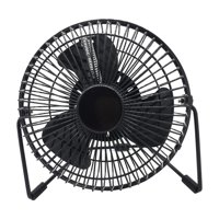 Bothyi - Ventilador De Reloj Led Usb Con Función De Visualización En Tiempo Real Ventilador De Escritorio De Oficina Temperatura De 6 Pulgadas