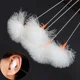 thumbnail image 1 of 5-20PCS Goose Feather Earpick Wax Remover Curette Adult Bamboo Handle Ear Dig Tools Spoon Cleaner Stick Health Care Ear Cleaner, 1 of 3